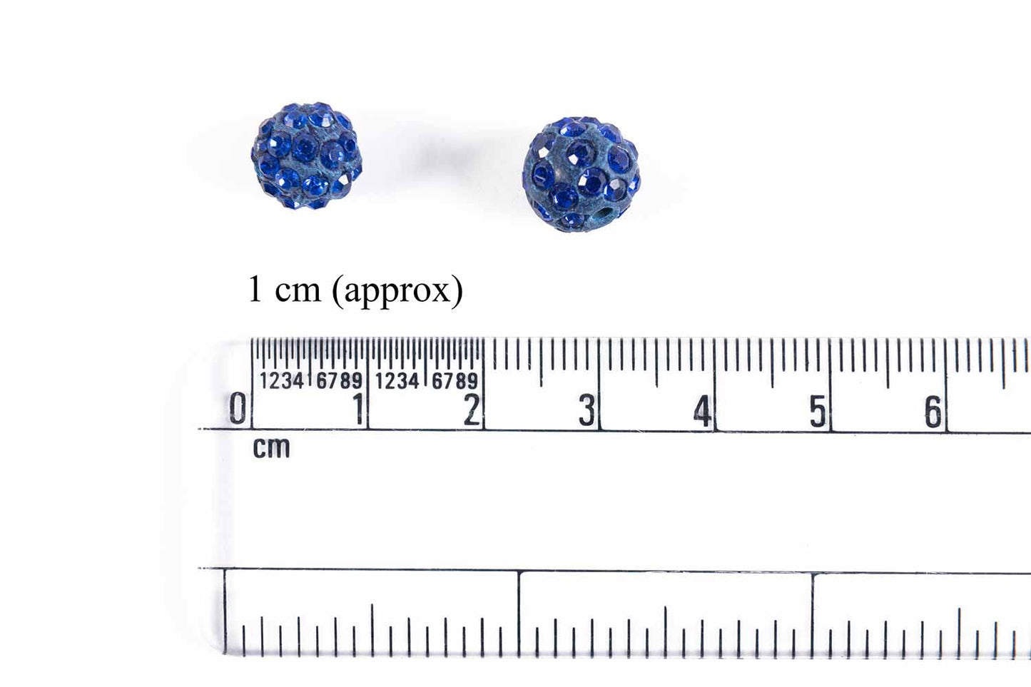 Fancy Round Zircon Ball Buttons (20 Pieces)