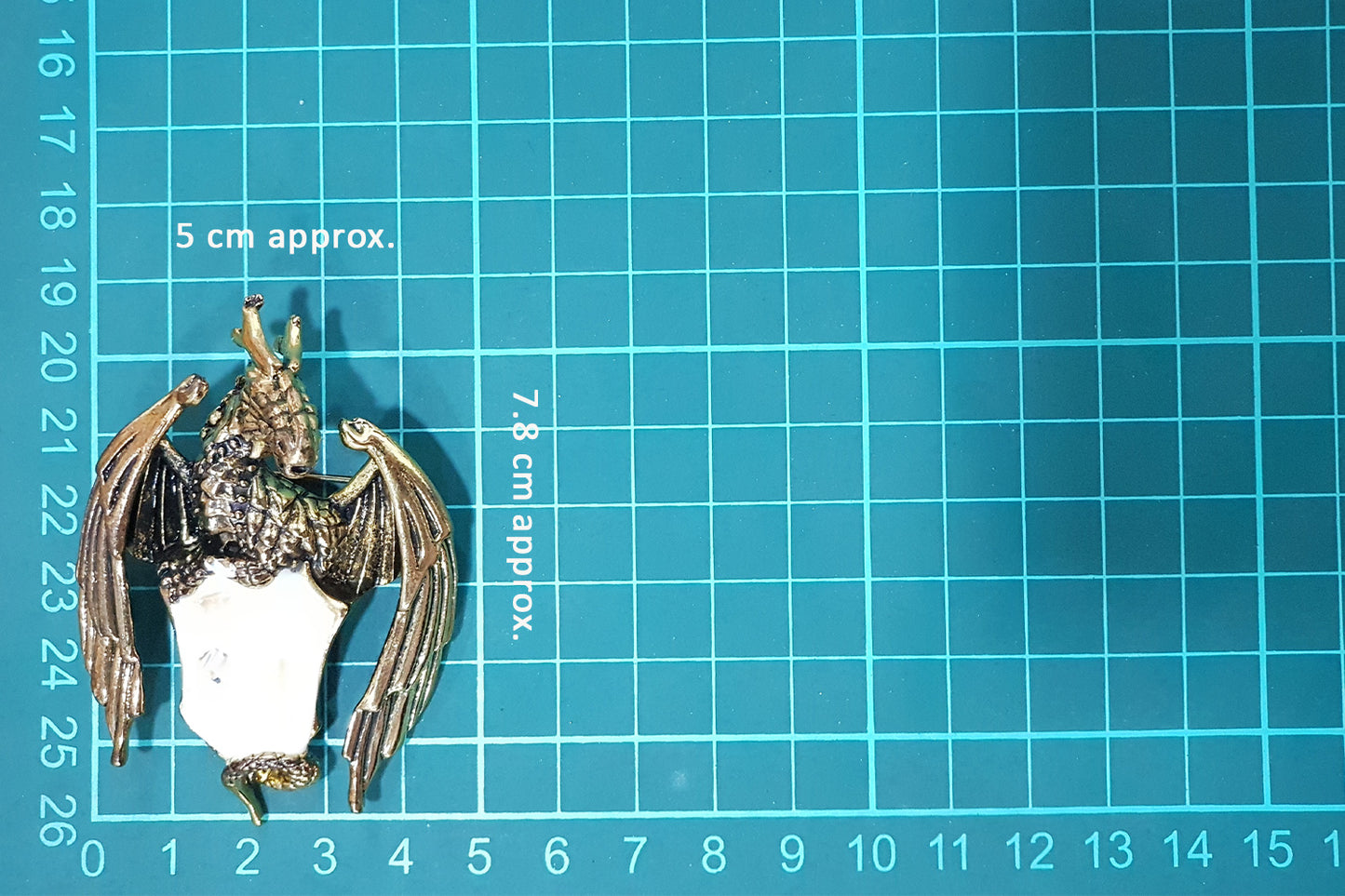 Antique Golden Dragon Designer Brooch/Lapel Pin 1 Piece