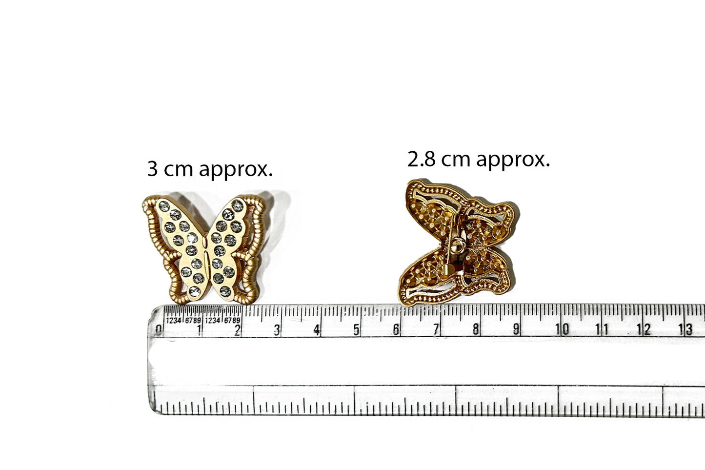 Butterfly Design Brooches - with back pin