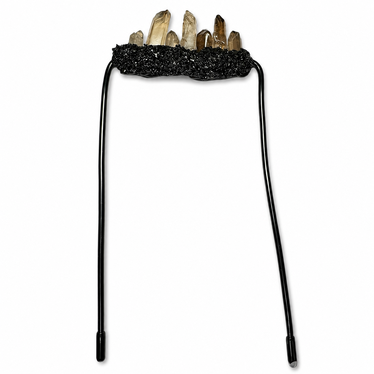 Smoky Crystal Pocket Brooch (1 piece)