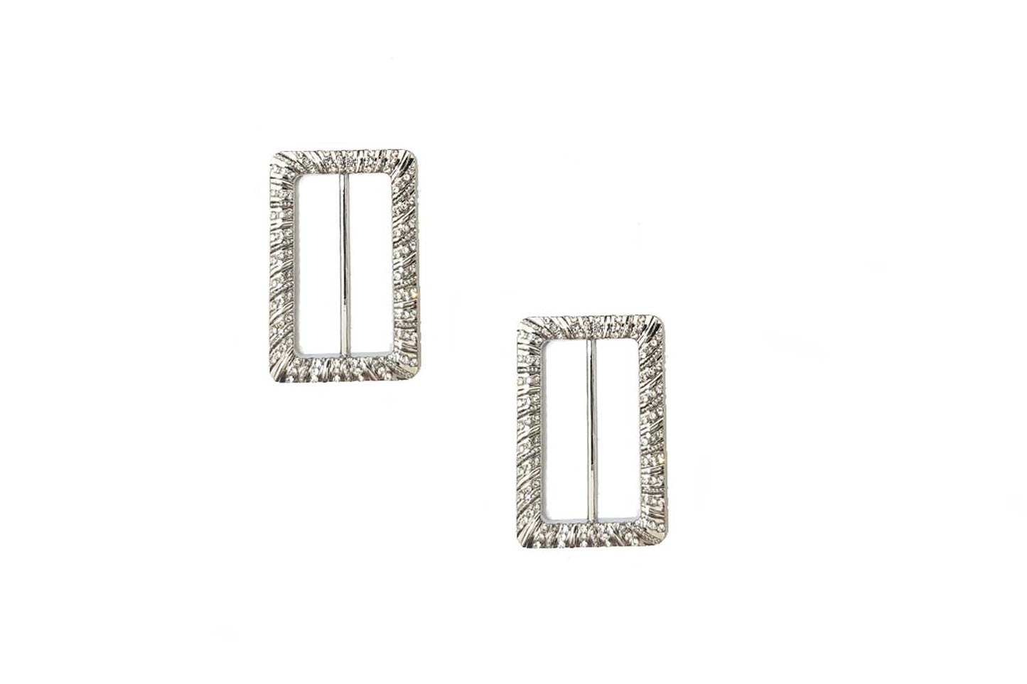 Rectangle Rhinestone Buckle for Dresses, Scarves & Crafts