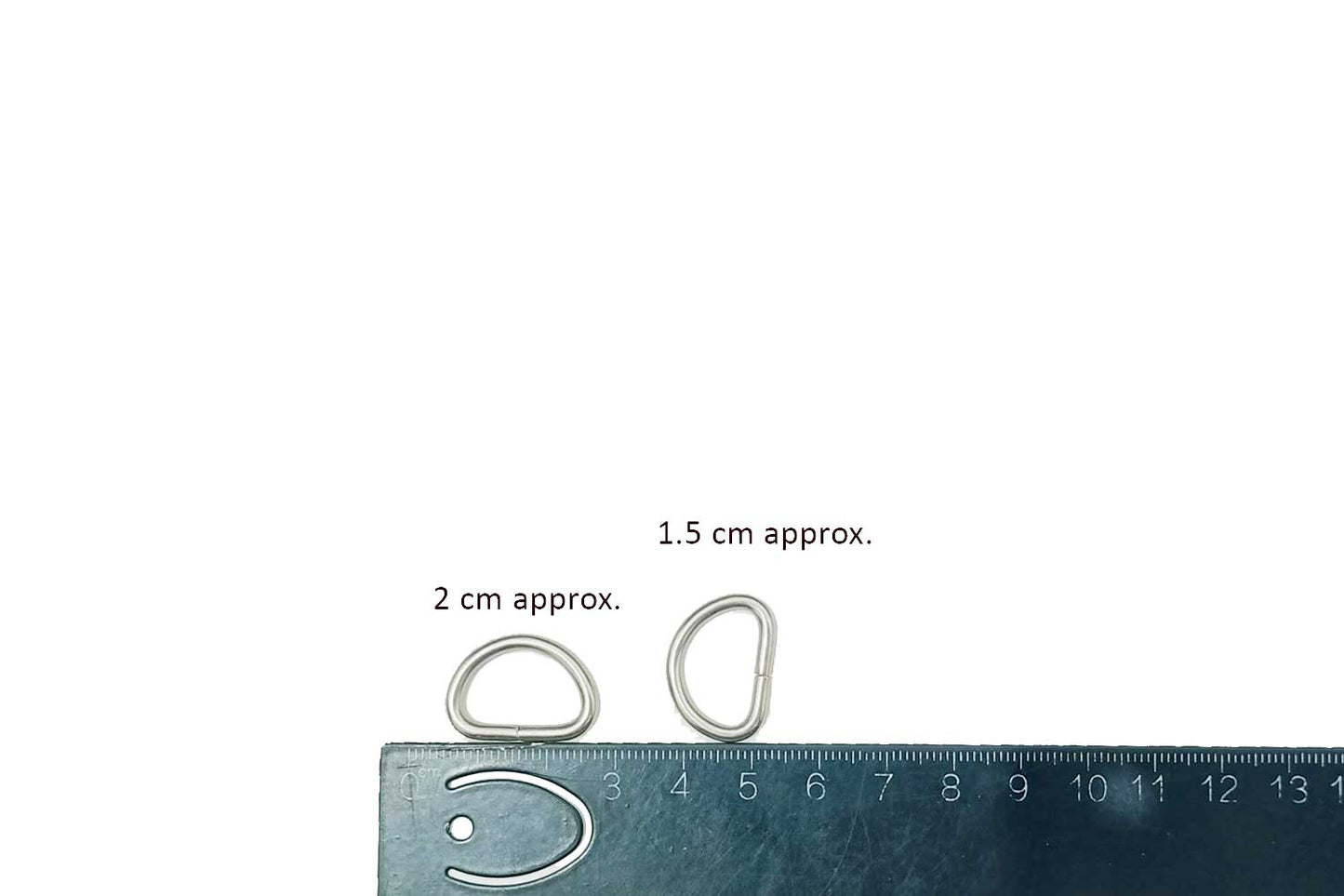 Silver color Metal D Shape Loop Buckle Belt Buckles 20 Pcs
