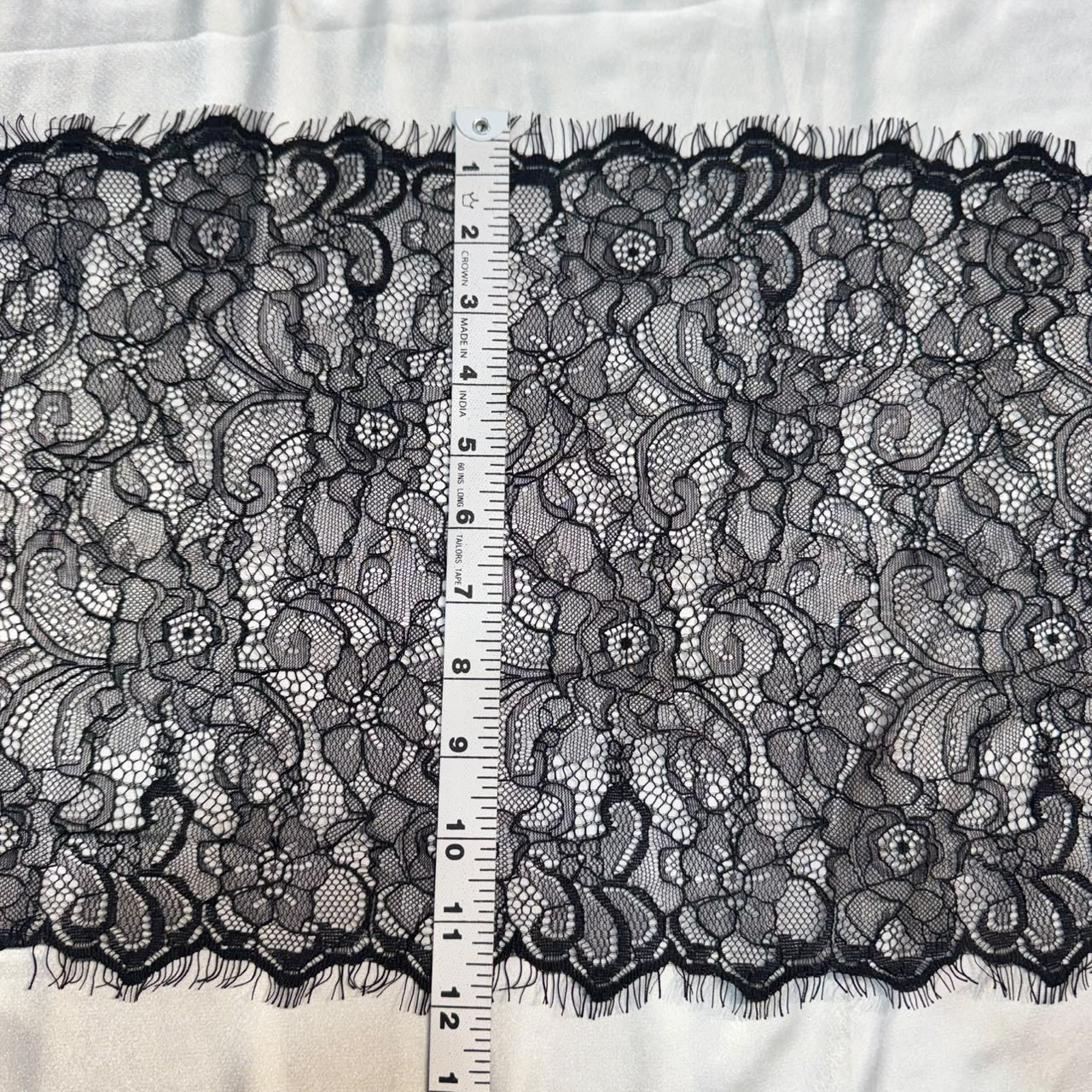 Premium Black Chantilly Decorative Lace Border