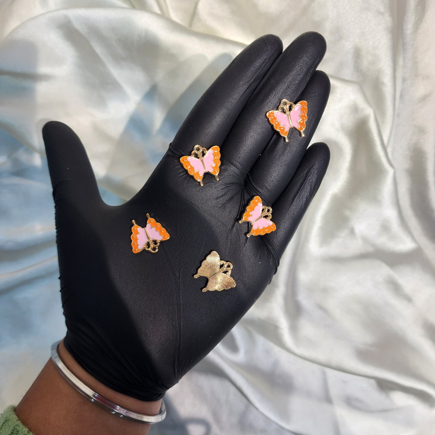 Fancy Butterfly Shaped Charms 5 Pieces