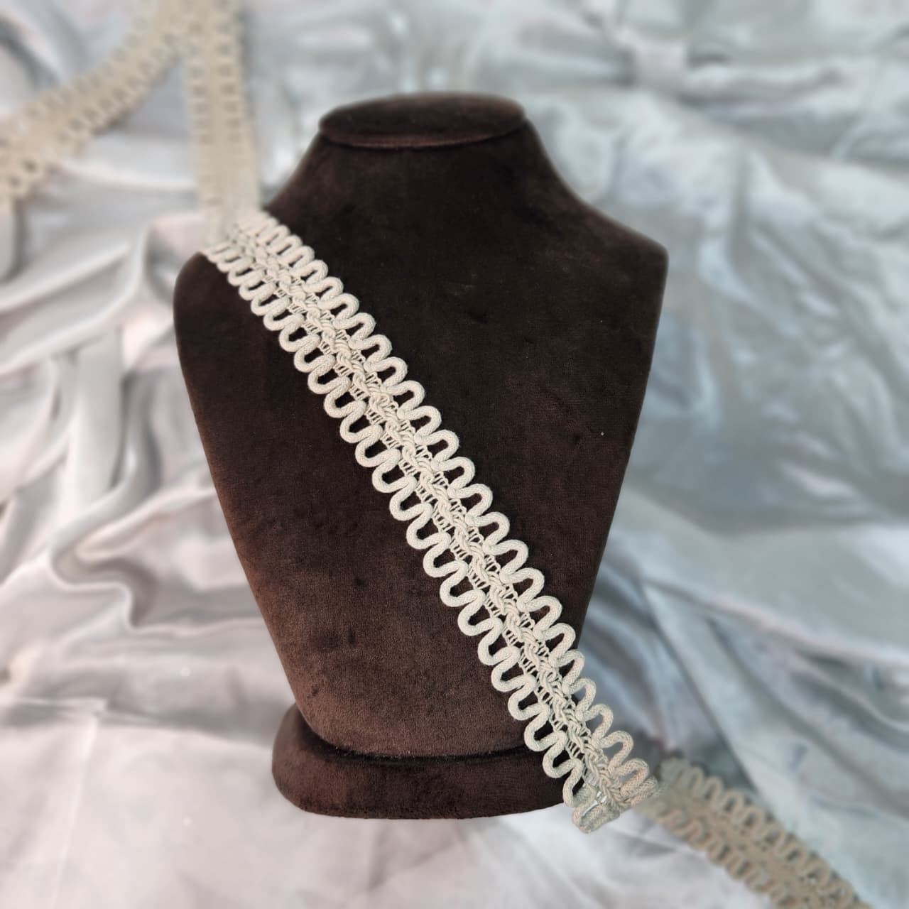Off White Cotton Decorative Lace Border