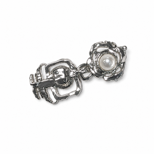 Trending Ranveer Singh Silver 2 Part Frog Button/Buckle 3 Pieces