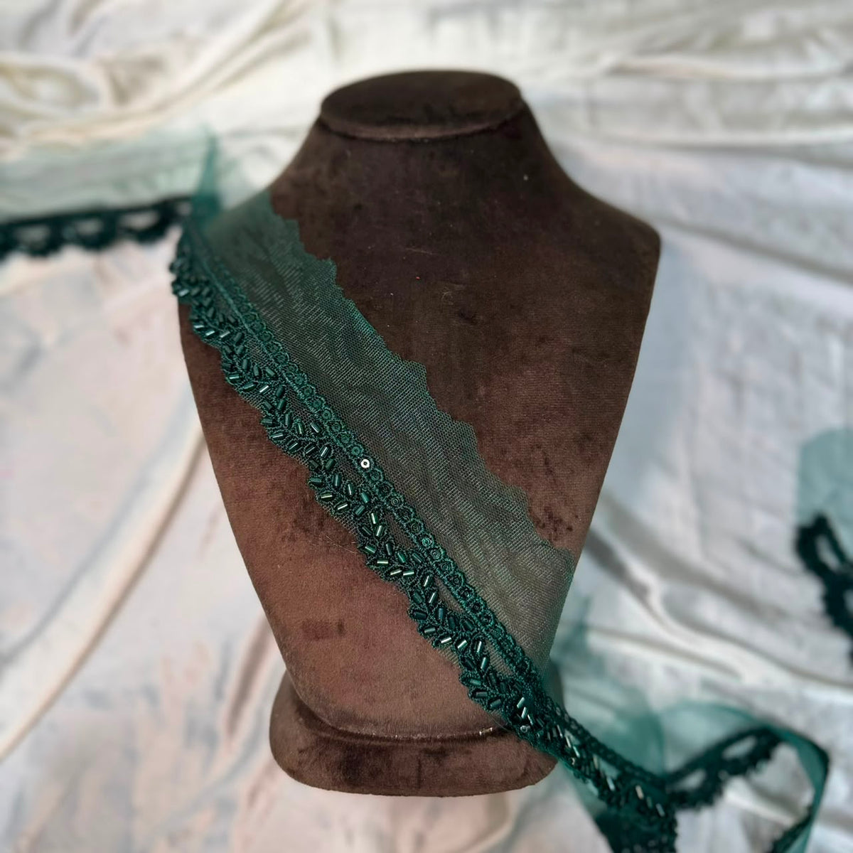 Classic Beads work Designer Lace Border