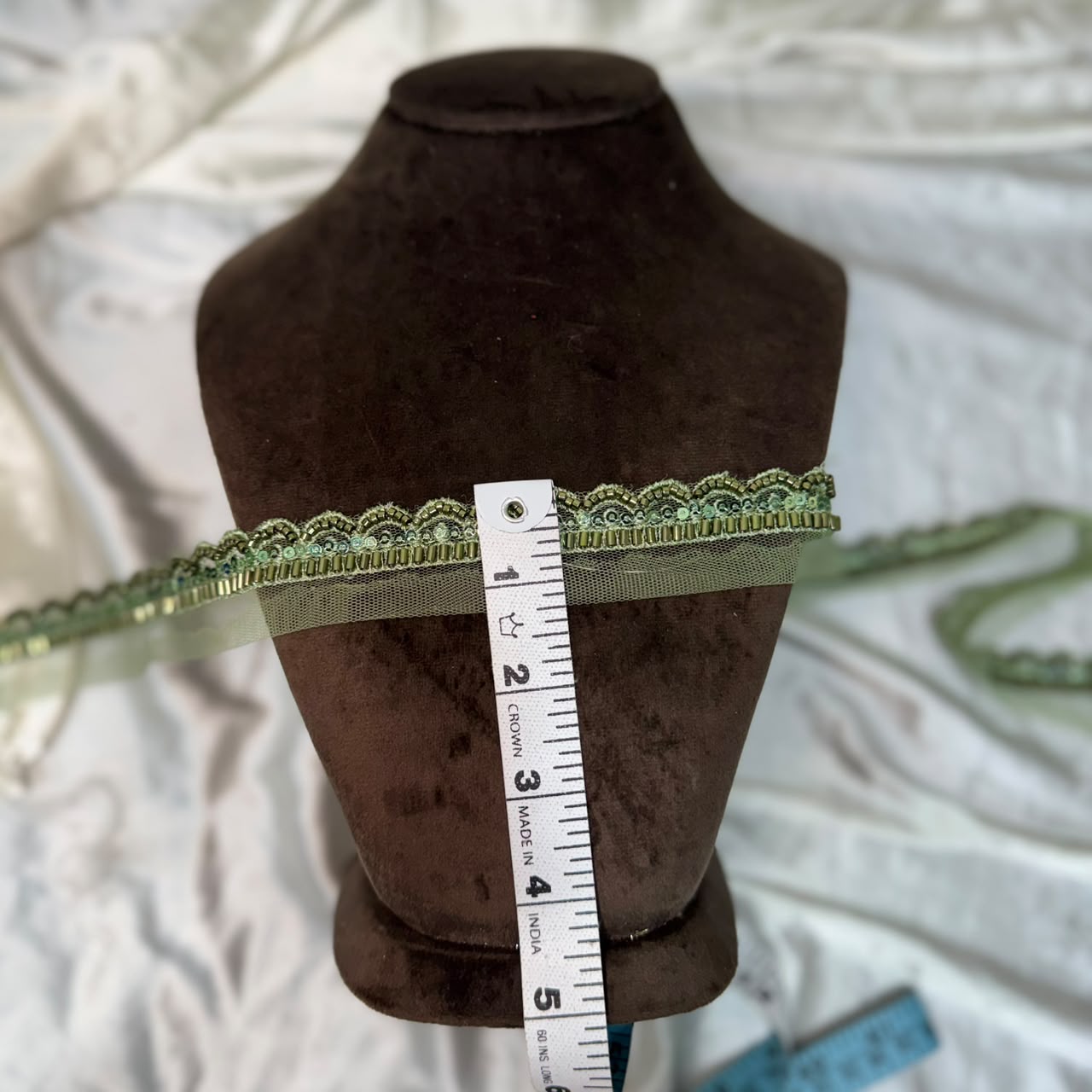 Classic Beads work Designer Lace Border