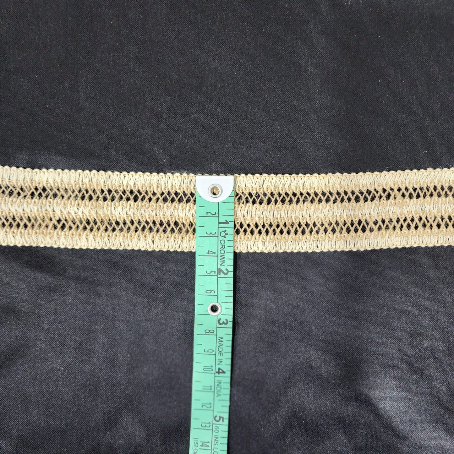 Criss Cross Design Jute Lace Burlap Ribbon Pack of 25 meters
