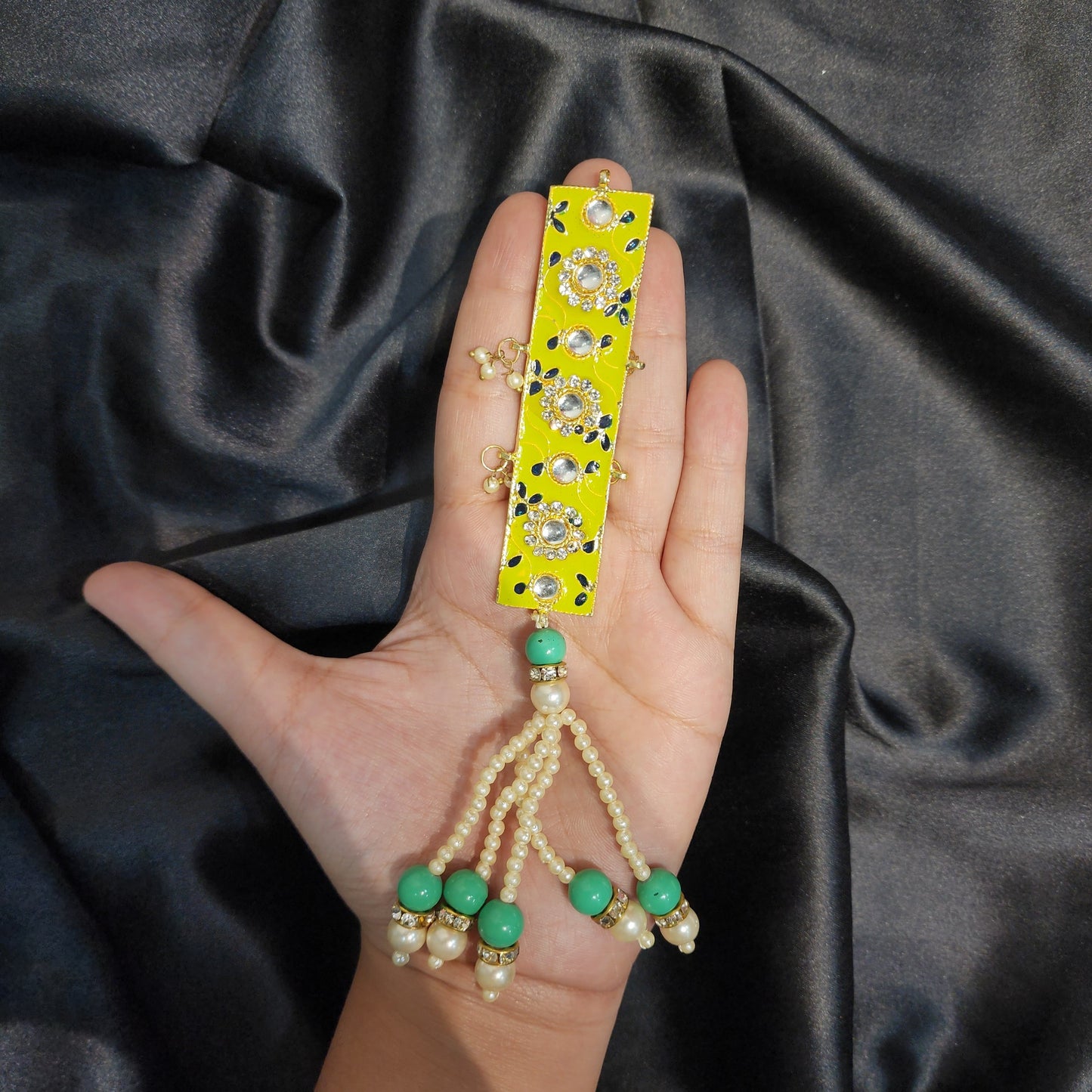 Fancy Kurta Patti buttons with pearl chain