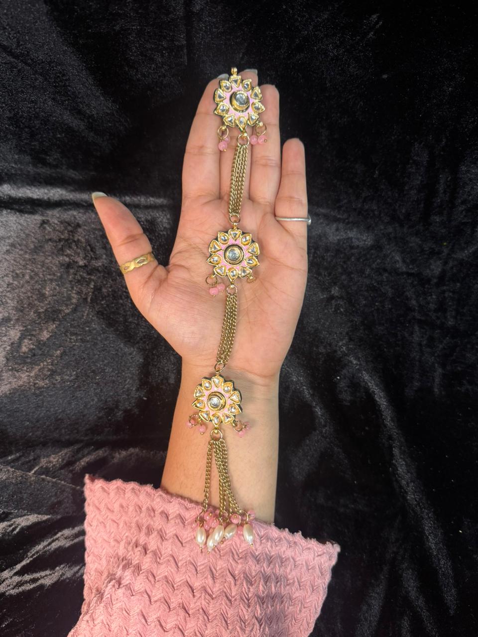 Premium Kundan Chain Style Kurta Patti Buttons