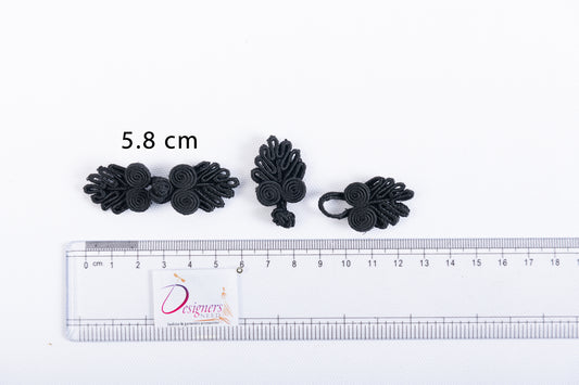 Traditional Frog Button with Five Loops (5 Pieces)