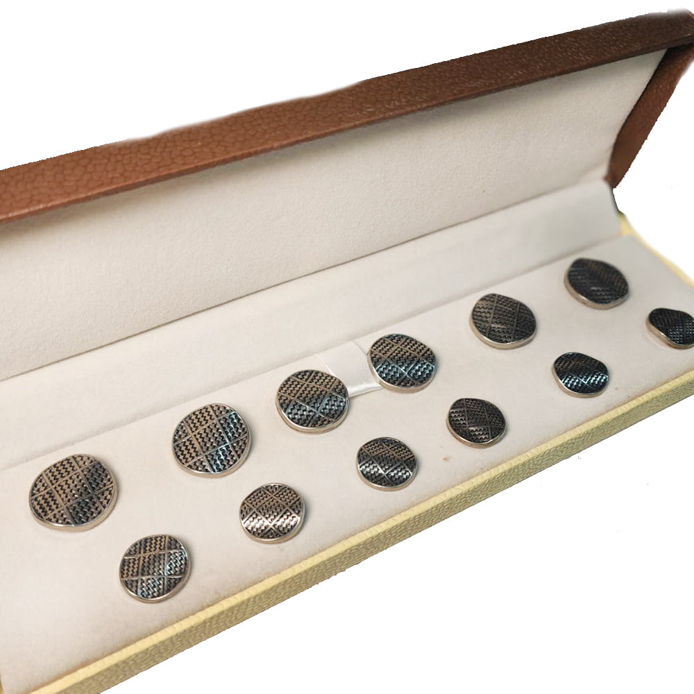 Silver Assorted Designer Metal Coat Blazer Buttons