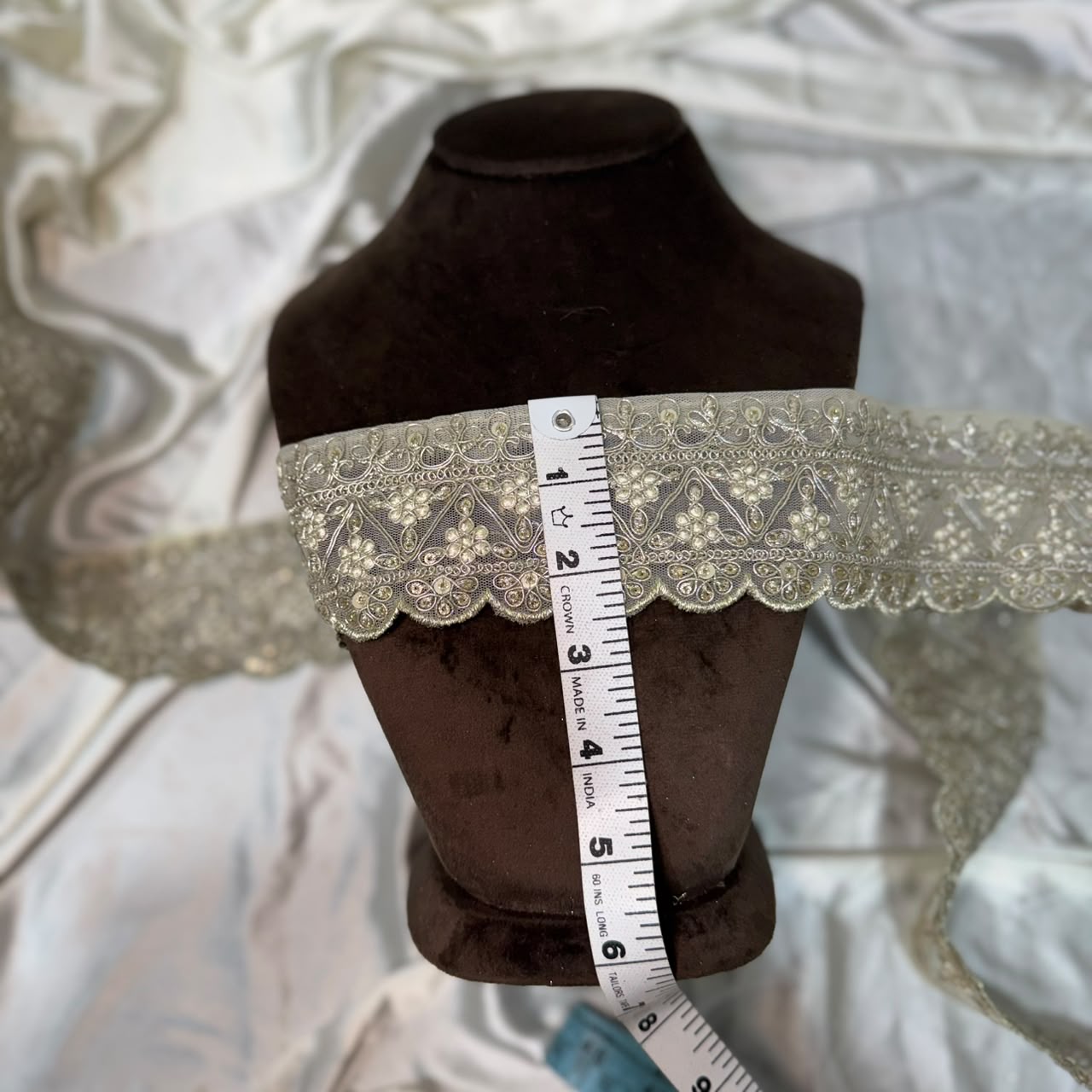 Premium Designer Machine work Embroidered lace Border
