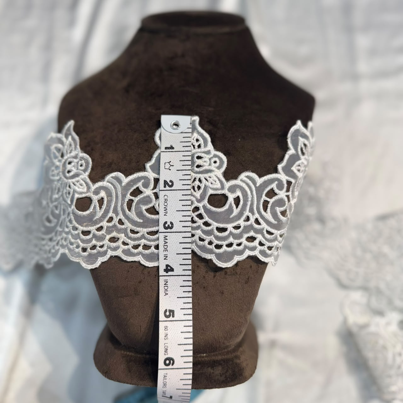 Classic White Floral Cutwork Lace Border
