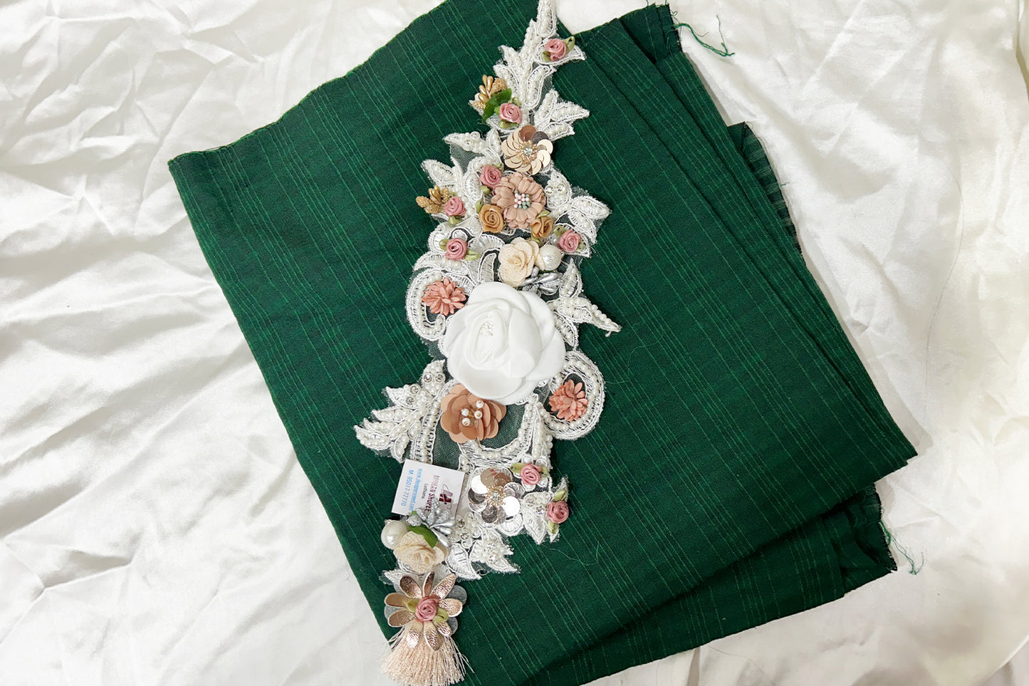 Designer Beads Work Fancy Patch Applique
