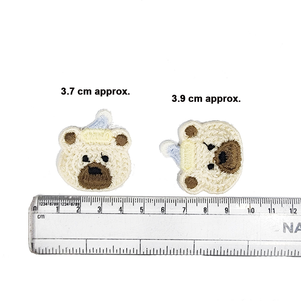 Teddy Face Baby Kids Cute Small Embroidery Clothing Accessory Patches