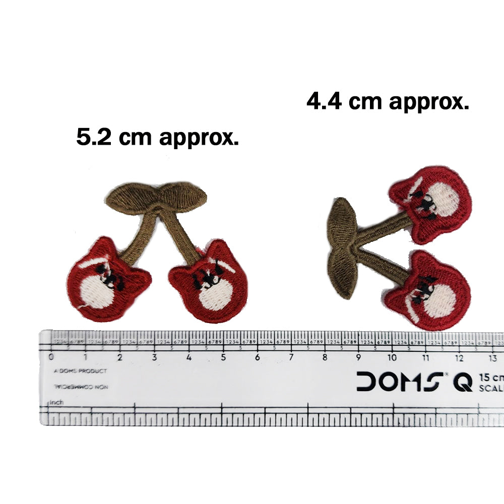 Mehroon color Cherry Shape Designer Patches