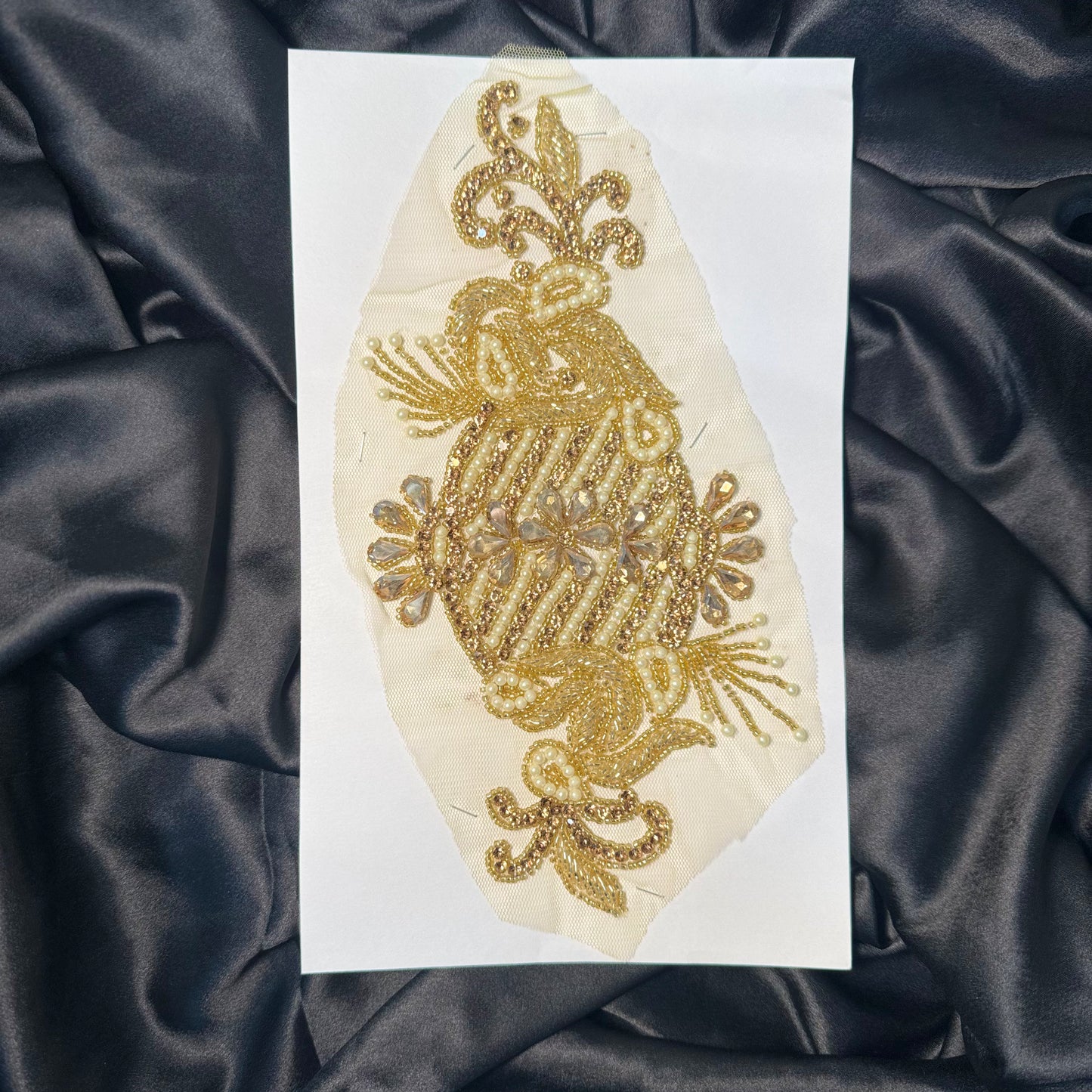 Gorgeous Stonework Golden Color Patch with Net Base