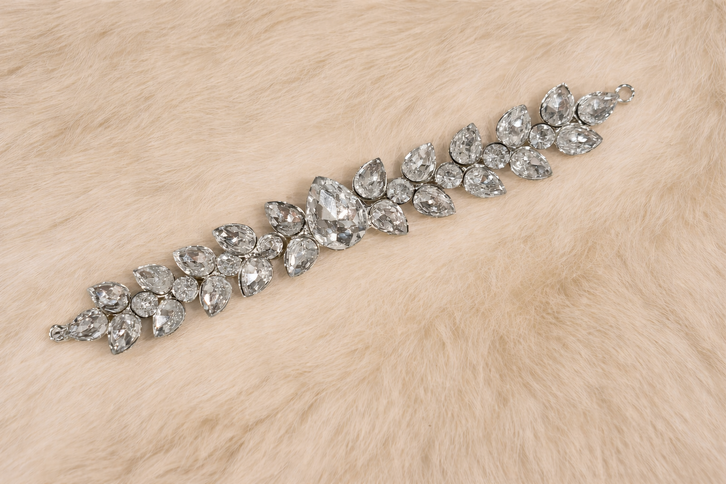 Silver Color Metal Stone Patch