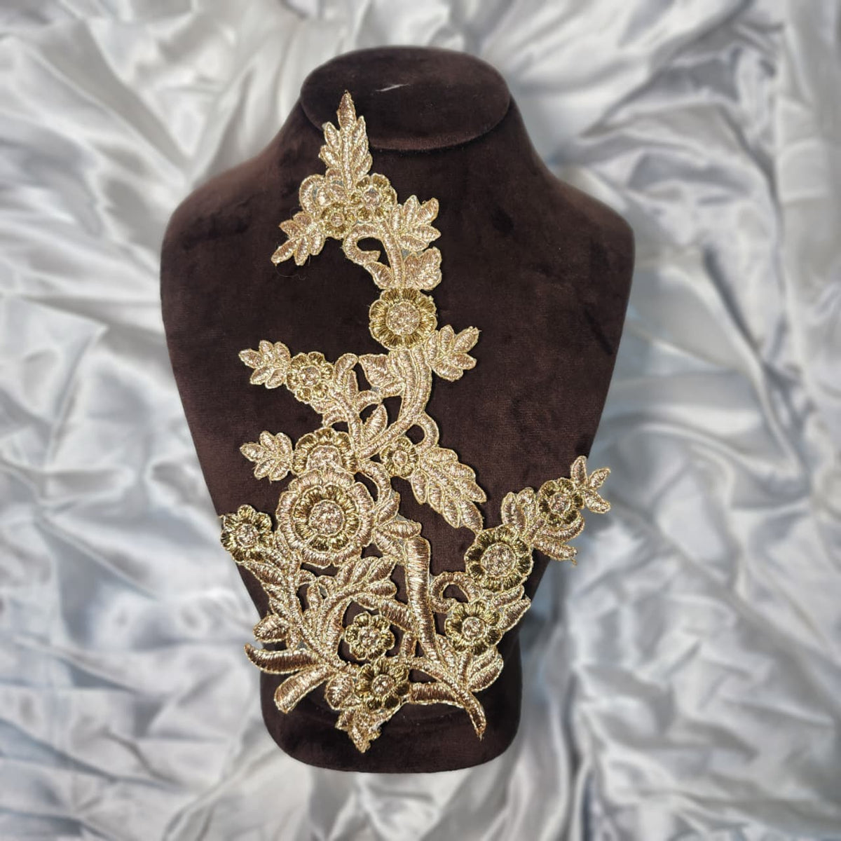 Decorative Zari Embroidery Patches (2 Pieces)