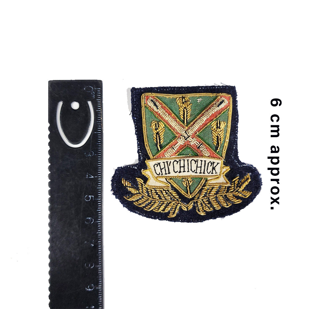 Black, Green Designer Men Gents Shirt Patch 1 Piece