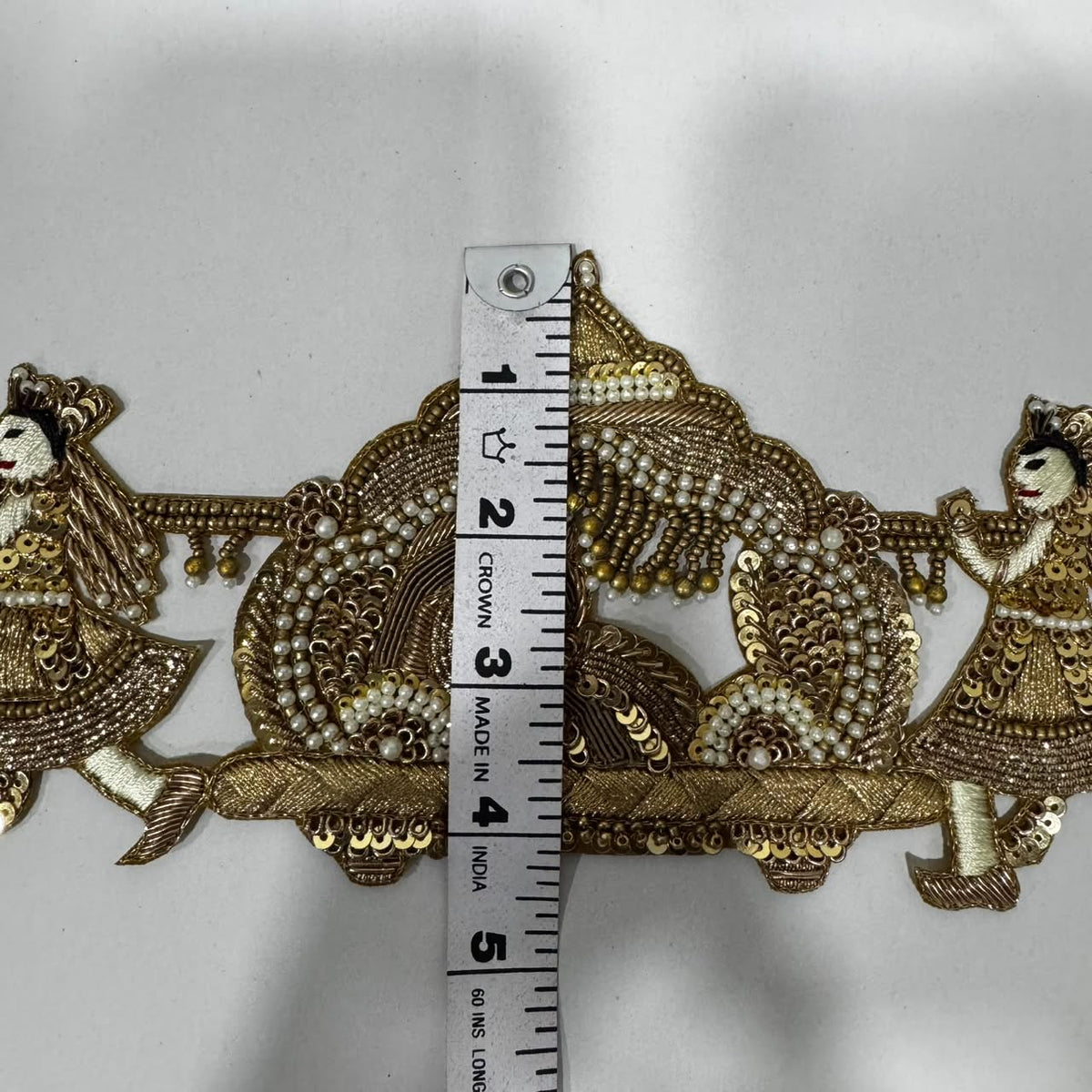 Designer Doli Zardozi Embroidered Applique Patch