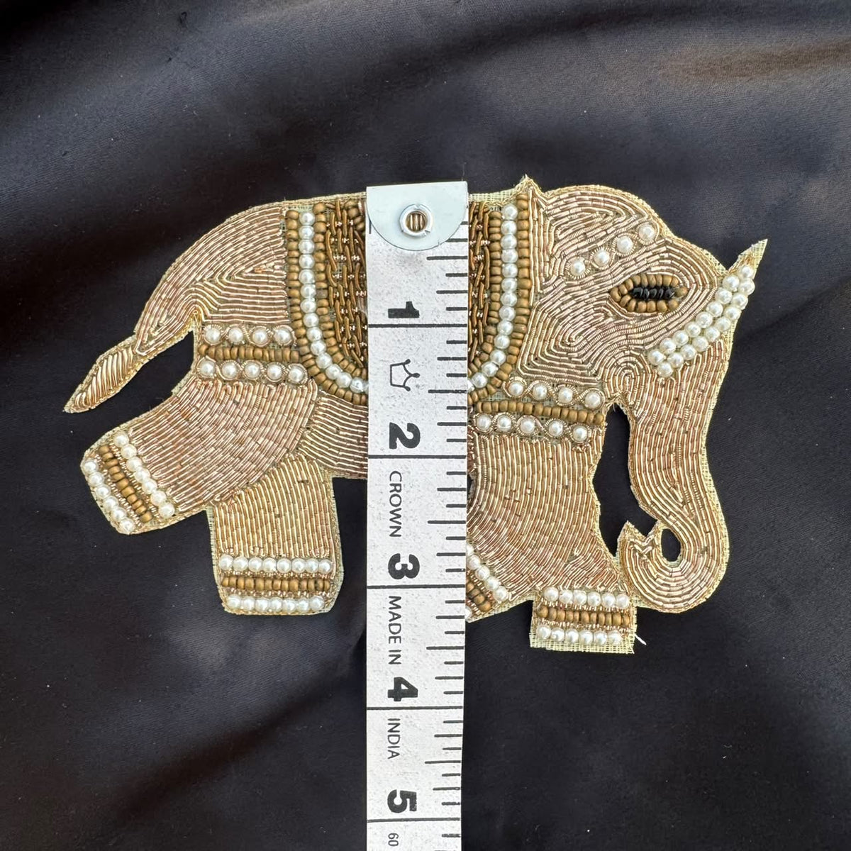 Pair of Royal Elephant Patches for Wedding Wear