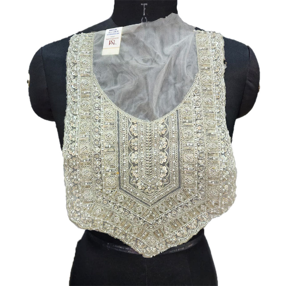 Katdana and Sequins work Neckline Applique