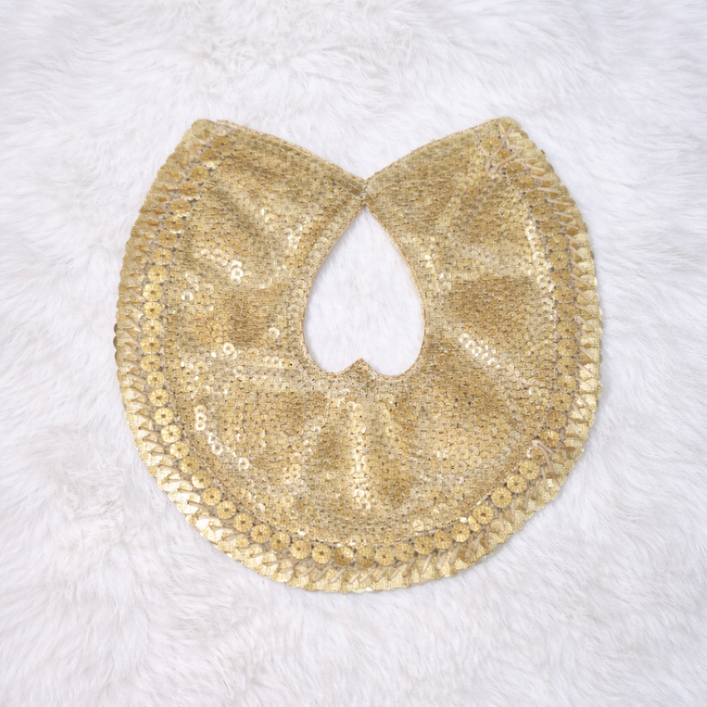 Sequins work Back Neck Patch