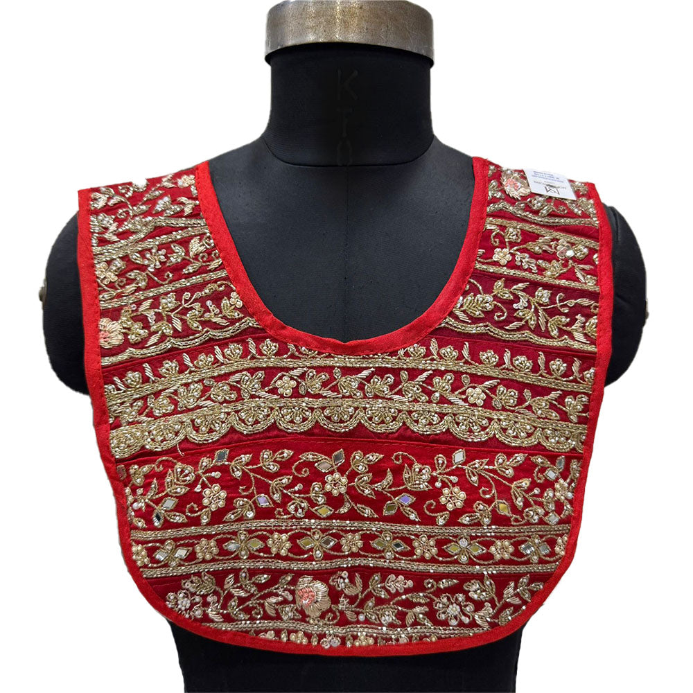 Stylish Floral Handwork Neckline Applique Patch
