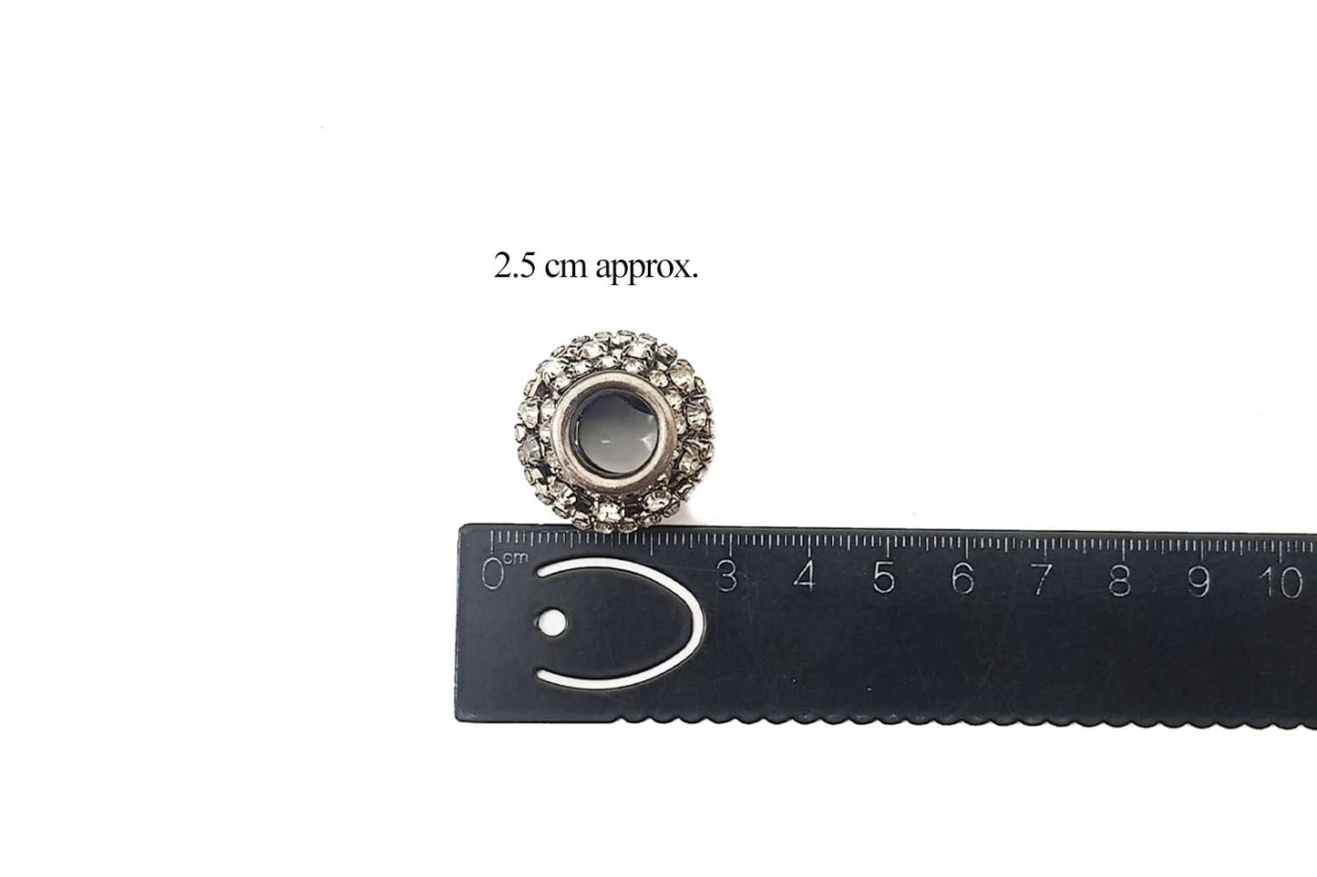 Metallic Grey Color Round Shape Metal Balls for Jewelry Making