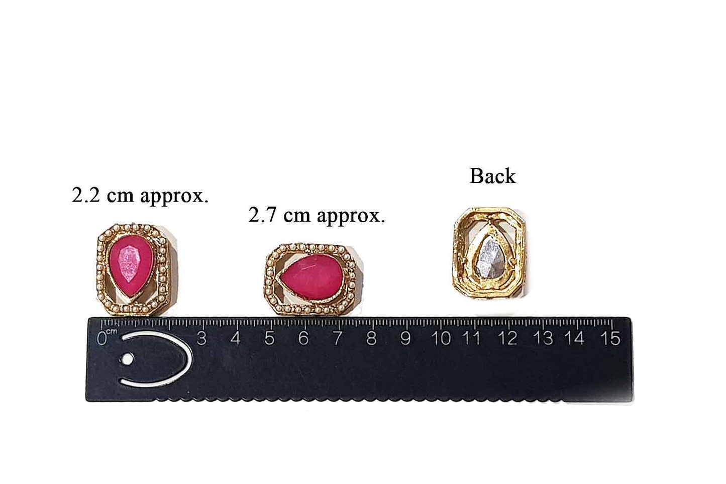 Rectangle shape Designer Buttons (5 Pieces)