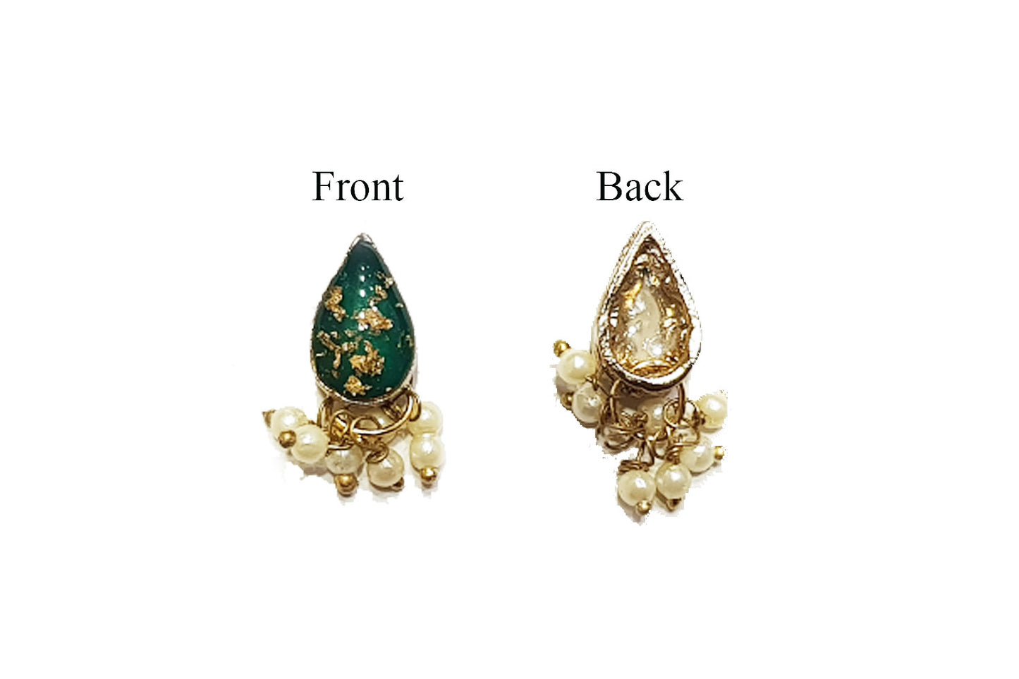 Drop Shape Printed Metal Buttons
