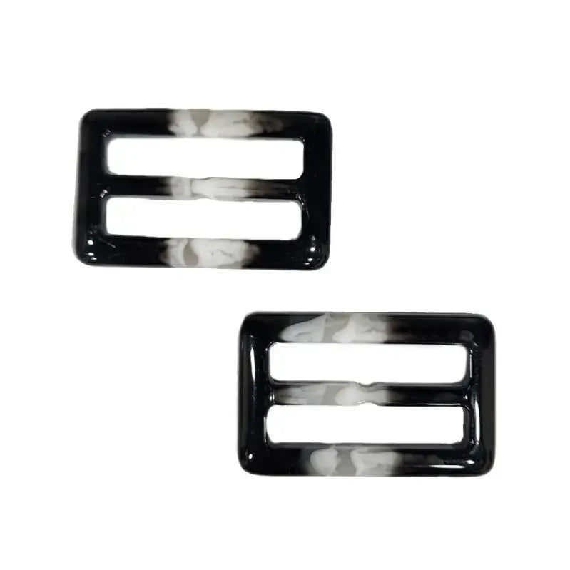 Set of 4 Pieces Dual color Plastic Buckles