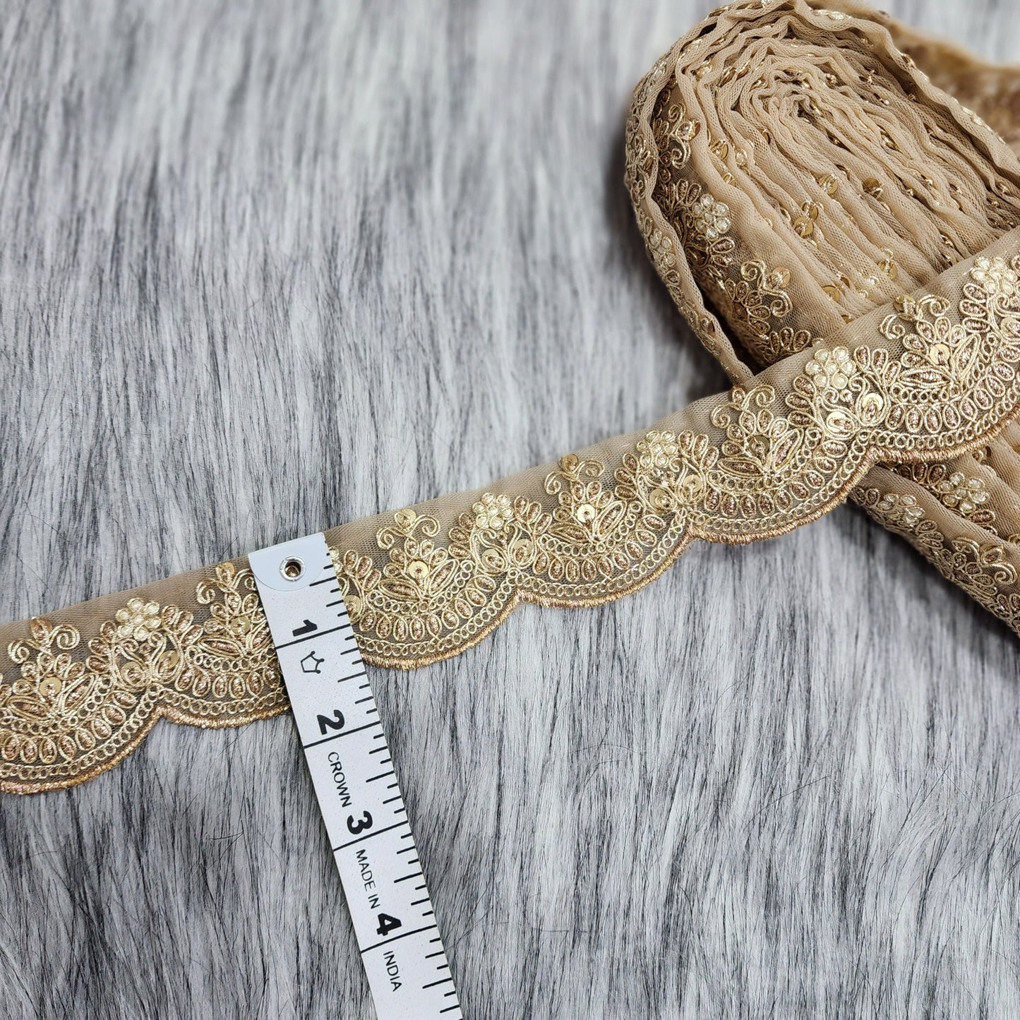 Golden Cutwork Zari work Lace