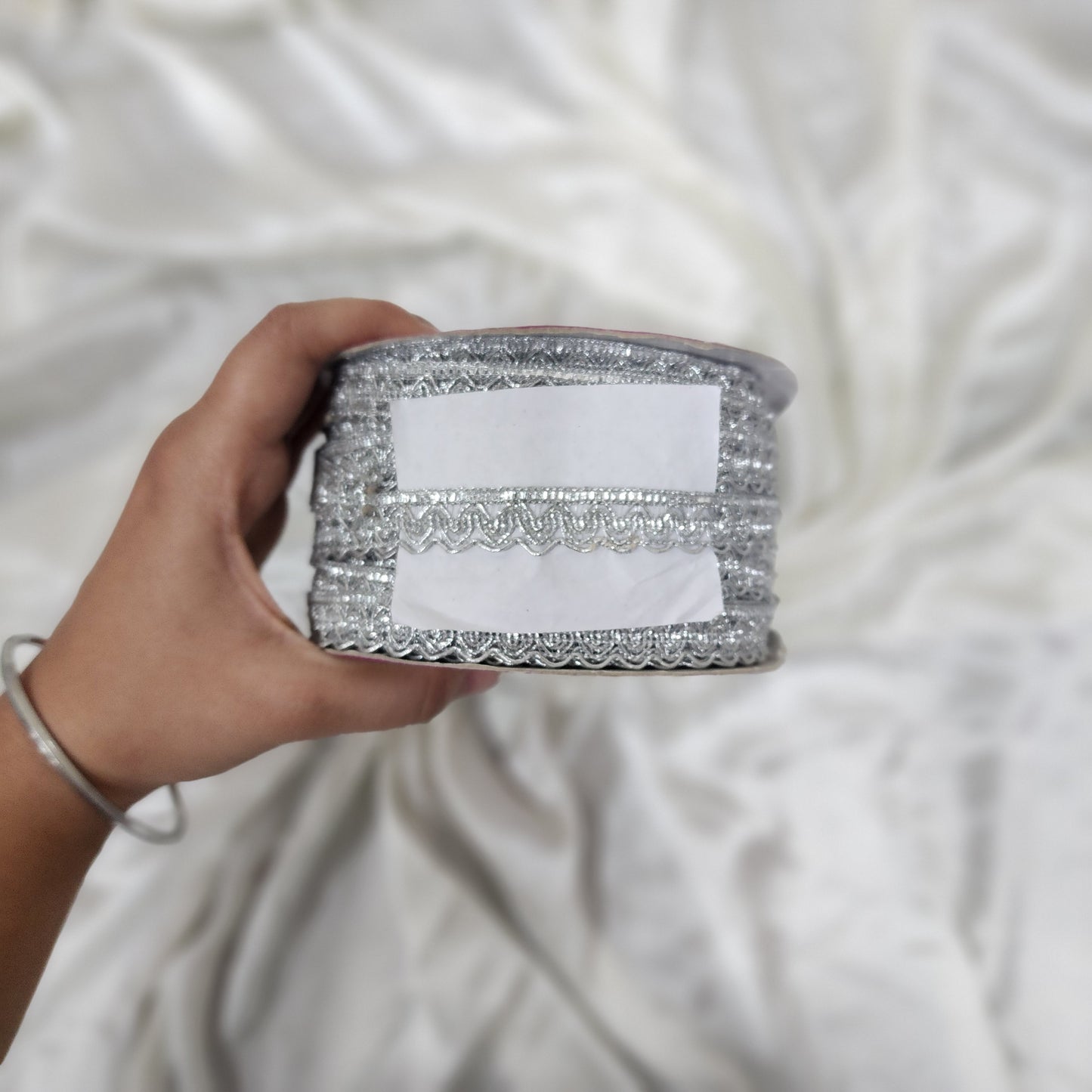 Silver Color Zari Lace