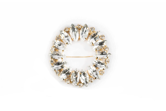 Premium Metal Buckle with Stone Embellishment