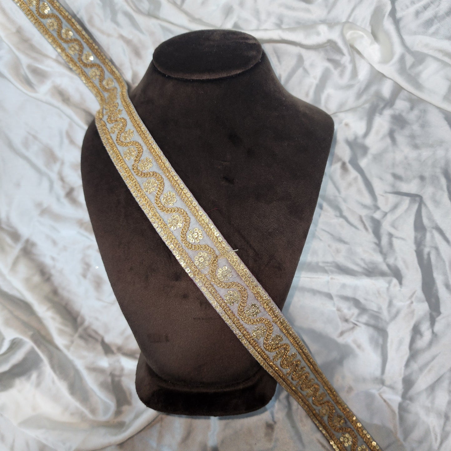 Gold Zariwork Embroidered Lace Border