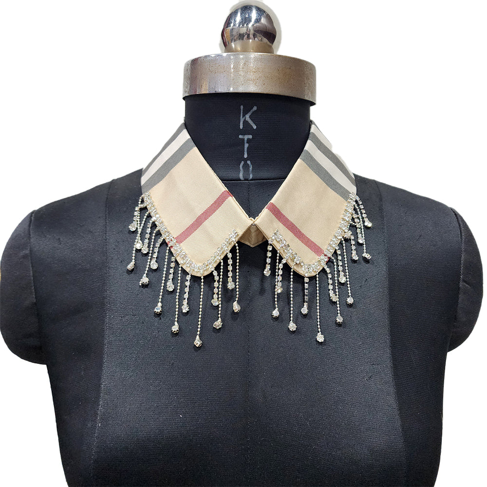 Skin Checkered Fancy Stonework Collars with back button