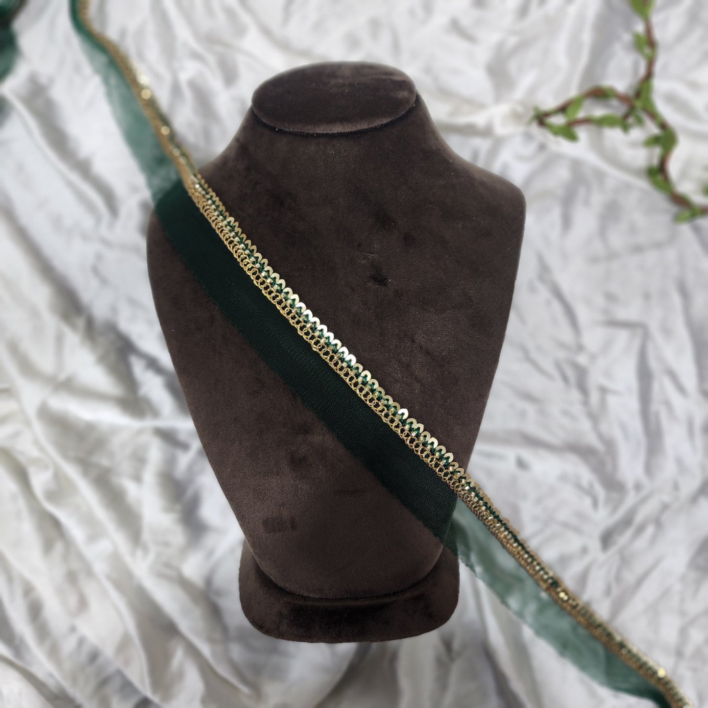 Cutdana and Beads work Lace