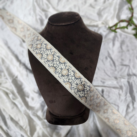 Lucknowi Handcrafted Floral Lace Trim