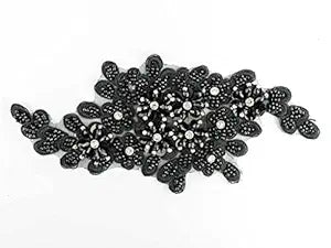 Stylish Black Embellished Patch for Outfits & Accessories