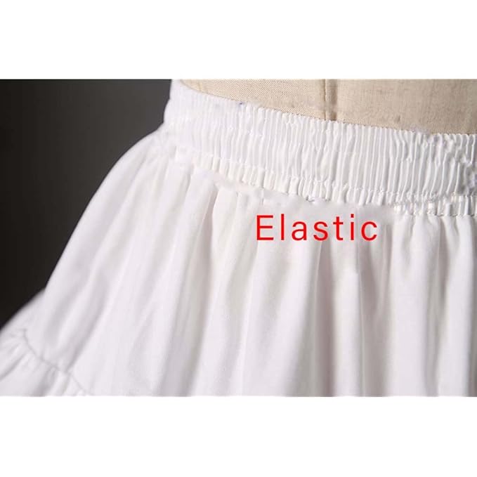 Mohan Shoppe Crinoline Underskirt Crinoline Petticoat Ball Gown Skirt Slips for Lehenga, Sarees, Gowns, Wedding Dress, Skirts etc. (Free Size) (6 Hoop)