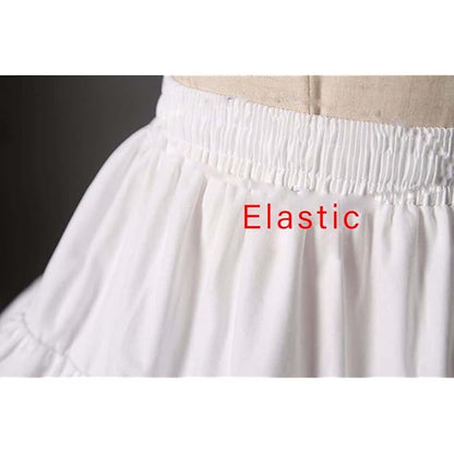Mohan Shoppe Crinoline Underskirt Crinoline Petticoat Ball Gown Skirt Slips for Lehenga, Sarees, Gowns, Wedding Dress, Skirts etc. (Free Size) (6 Hoop)