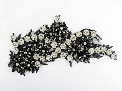 Stylish Black Embellished Patch