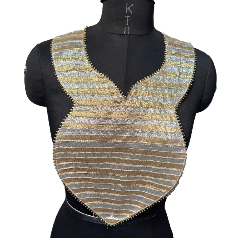 Stylish Long Neck Gota Patti Patch Work with Sleeves Work