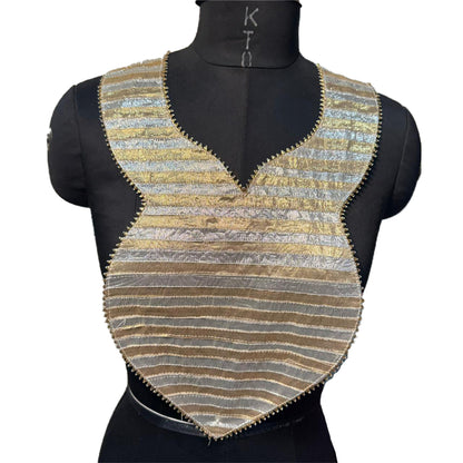 Stylish Long Neck Gota Patti Patch Work with Sleeves Work