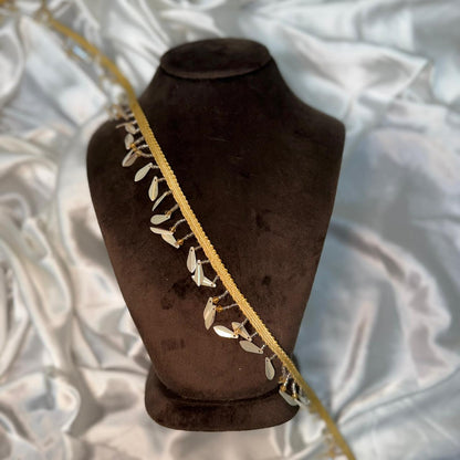Ethnic Gold Leaf Decorative Lace Trim