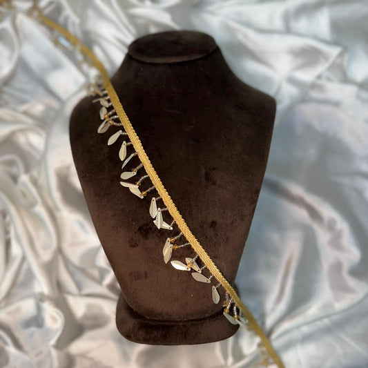 Ethnic Gold Leaf Decorative Lace Trim